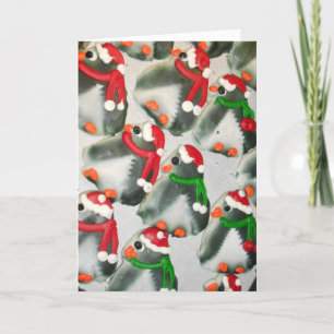 Cartão de Natal "Penguin Cookies" #1