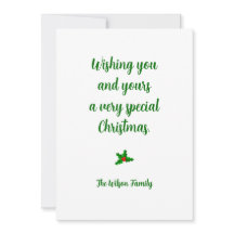 Cartão de Natal Personalizado