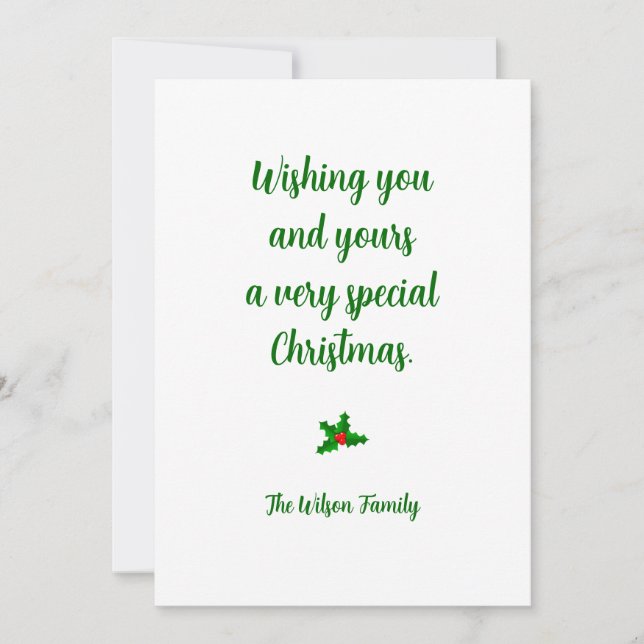 Cartão de Natal Personalizado (Frente)