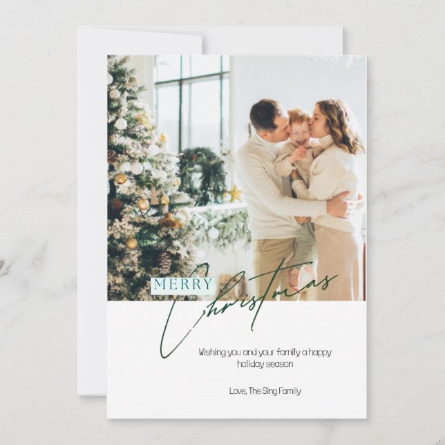 Cartão de Natal Personalizado (Frente)