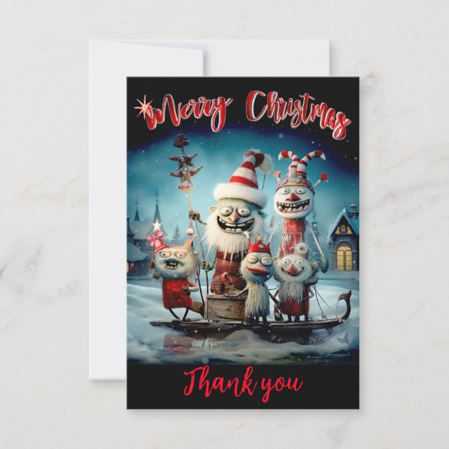 Cartão de Natal personalizado agradecendo (Frente)