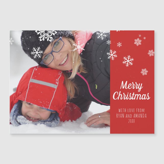Cartão de Natal Personalizado com Foto (Frente)