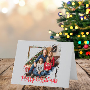 Cartão de Natal Personalizado com Foto da Família