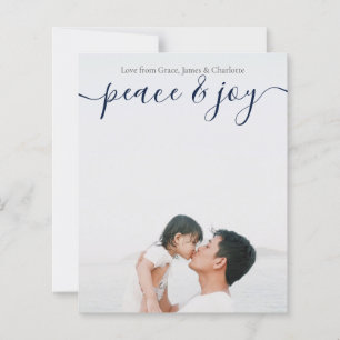 Cartão de Natal Personalizado com Foto e Texto den