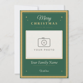 Cartão de Natal Personalizado com Foto para Famíli