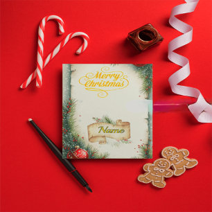 Cartão de Natal Personalizado com Nome da Família,