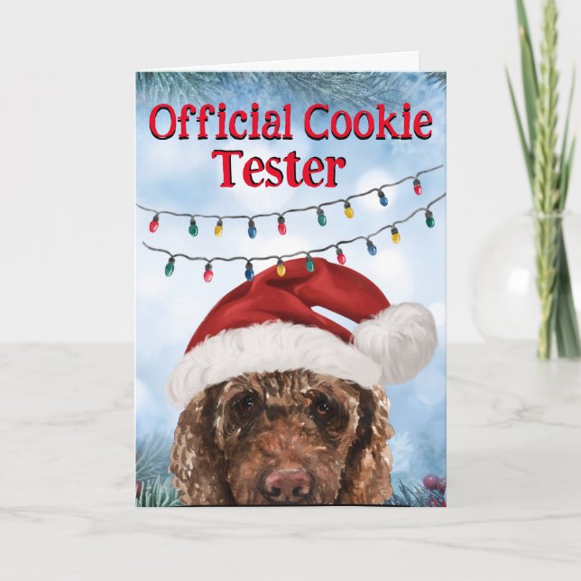 Cartão de Natal personalizado da sua porta de choc (Frente)