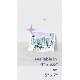 Cartão de Natal personalizado de animais da paz