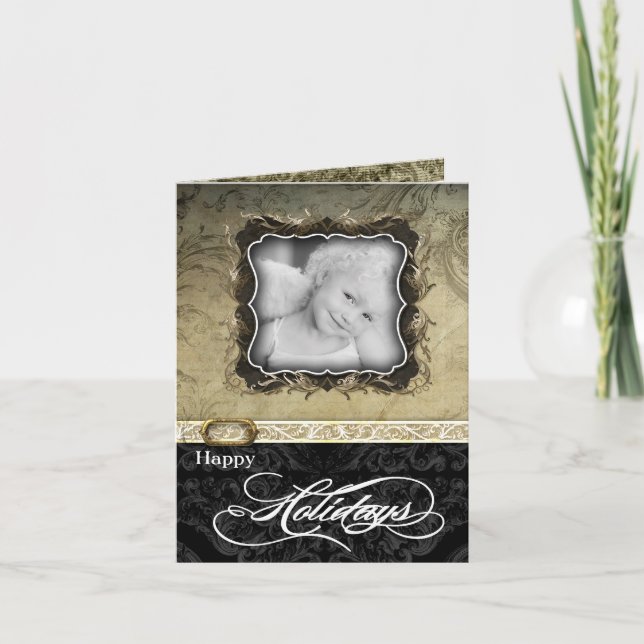 Cartão de Natal Personalizado de Folha 5x7 (Frente)