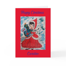 Cartão de Natal Personalizado do Auxiliar de papai