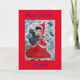 Cartão de Natal Personalizado do Auxiliar de papai