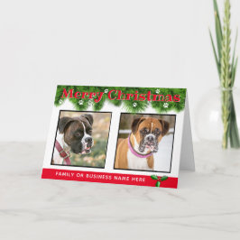 Cartão de Natal Personalizado dos Cães