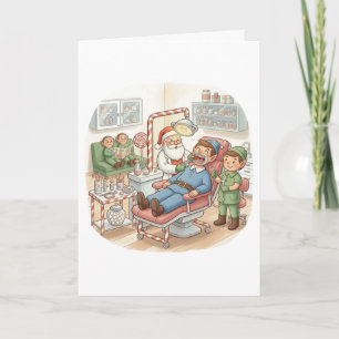 Cartão de Natal Personalizado Fofo para Ortodontis