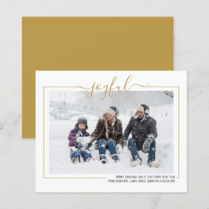 Cartão de Natal Personalizado - Foto Joyful - BUD