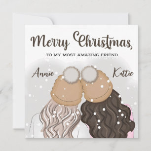 Cartão de Natal Personalizado Melhor Amiga Amigona