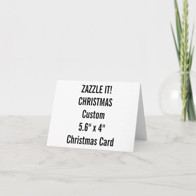 Cartão de Natal Personalizado Modelo de Vazio de 5 (Frente)