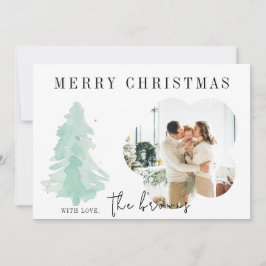 Cartão de Natal Personalizado Moderno