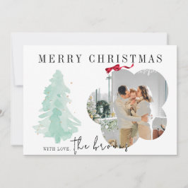 Cartão de Natal Personalizado Moderno