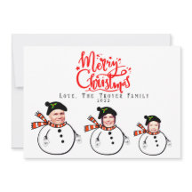 Cartão de Natal Personalizado para Carregar Famíli