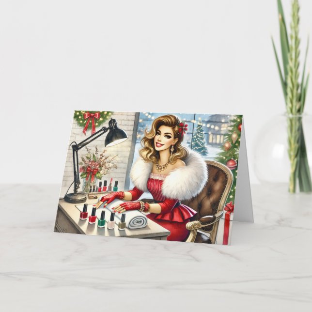 Cartão de Natal Personalizado para Clientes de Sal (Frente)