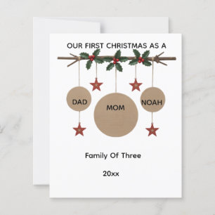 Cartão de Natal Personalizado para Família