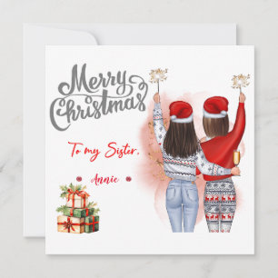 Cartão de Natal personalizado para Melhor Amiga