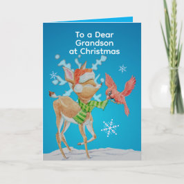 Cartão de Natal Personalizado para Netos