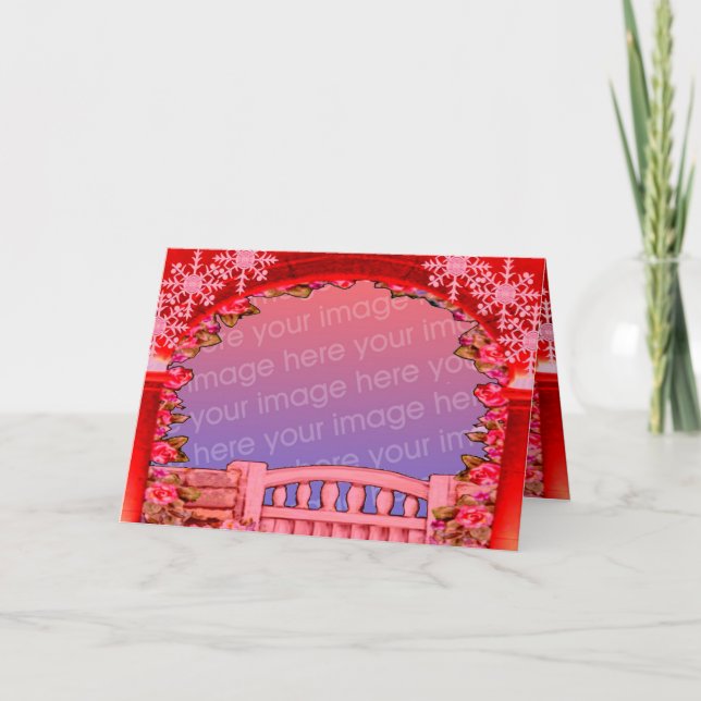 Cartão de Natal Personalizável (Frente)