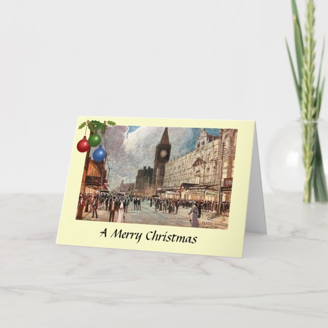 Cartão de Natal - Perth, Austrália Ocidental (Frente)