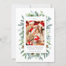 Cartão de Natal Pine e Berries