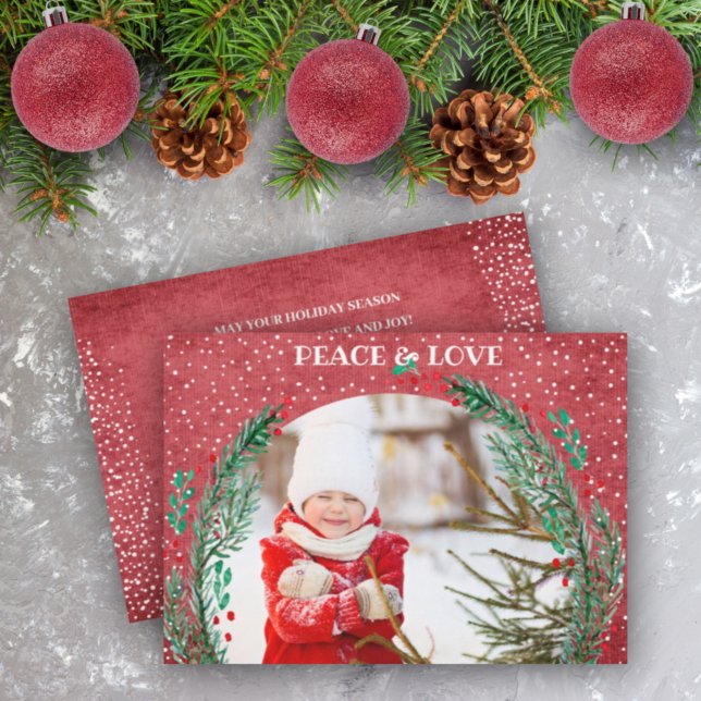 Cartão de Natal Pine Wreath (Criador carregado)