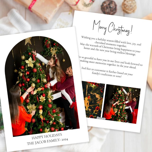 Cartão de Natal Plano (Criador carregado)