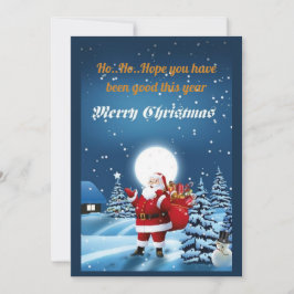 Cartão de Natal plano