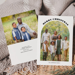 Cartão de Natal Plano de Foto de Arco de Natal