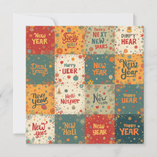 Cartão de Natal Plano para Ano Novo