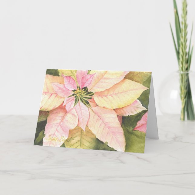 Cartão de Natal Poinsettia 09poinsettia1-4 (Frente)