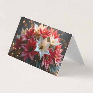 Cartão de Natal Poinsettia 1
