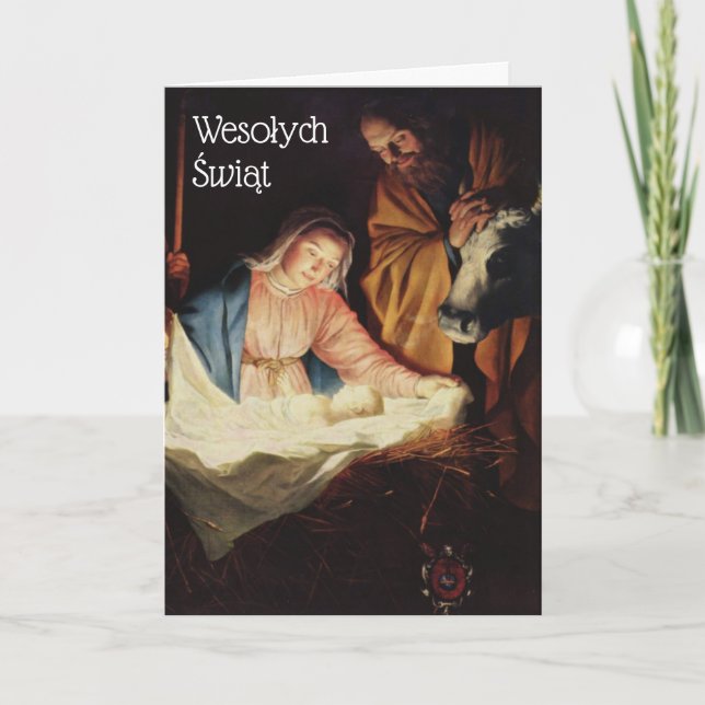 Cartão de Natal polonês - Boże Narodzenie (Frente)