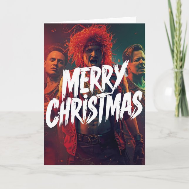 Cartão de Natal punk (Frente)