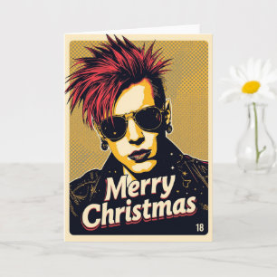 cartão de natal punk