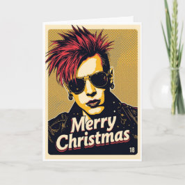 cartão de natal punk
