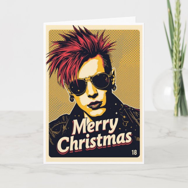cartão de natal punk (Frente)