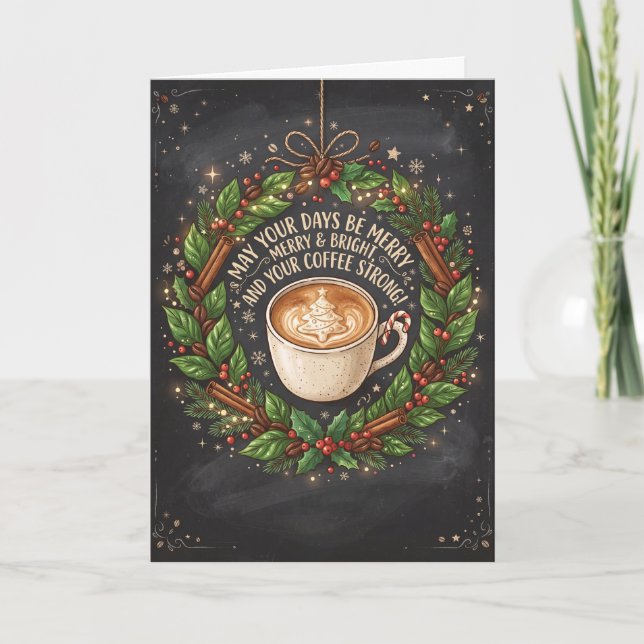 Cartão de Natal Quente Cacau Braw Wee (Frente)