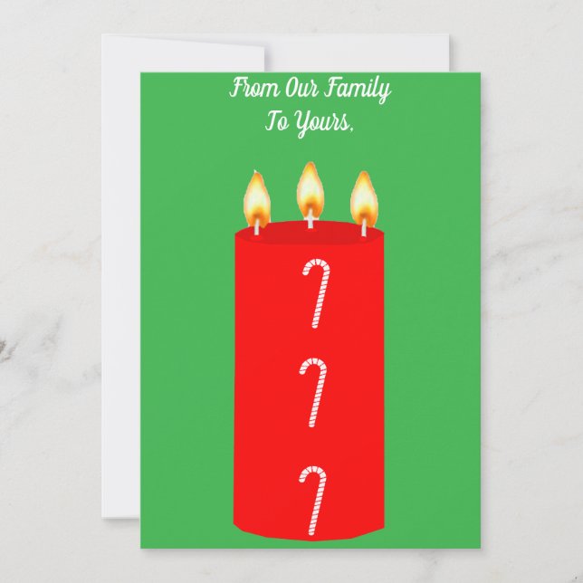 Cartão de Natal Quente e Maravilhoso (Frente)