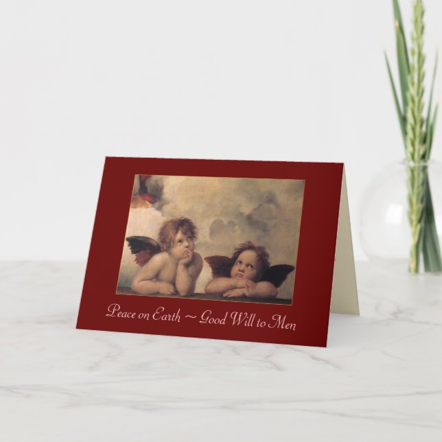 Cartão de Natal Raphael Cherubs (Frente)