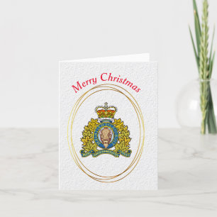 Cartão de Natal Real Canadiano Montado da Polícia