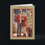 Cartão de Natal recém-entregue<br><div class="desc">Este cartão de Natal captura a essência de um casal profundamente apaixonado, celebrando sua primeira temporada de festas como recém-casados. Ele irradia calor e ternura, fazer-o o cartão ideal para compartilhar a alegria de sua união com amigos e familiares. A carta simboliza o início de uma bela jornada juntos e...</div>