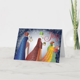 Cartão de Natal Religioso dos Três Reis Magos