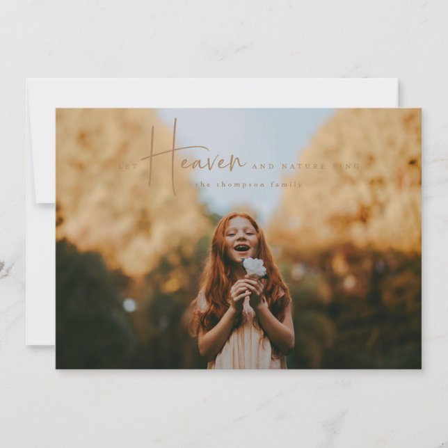 Cartão de Natal Religioso no Cacau (Frente)