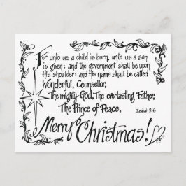 Cartão de Natal Religioso Tangido